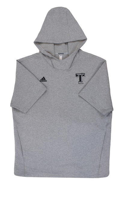 Aggie Football Exclusive Grey Adidas Short Sleeve Sweatshirt