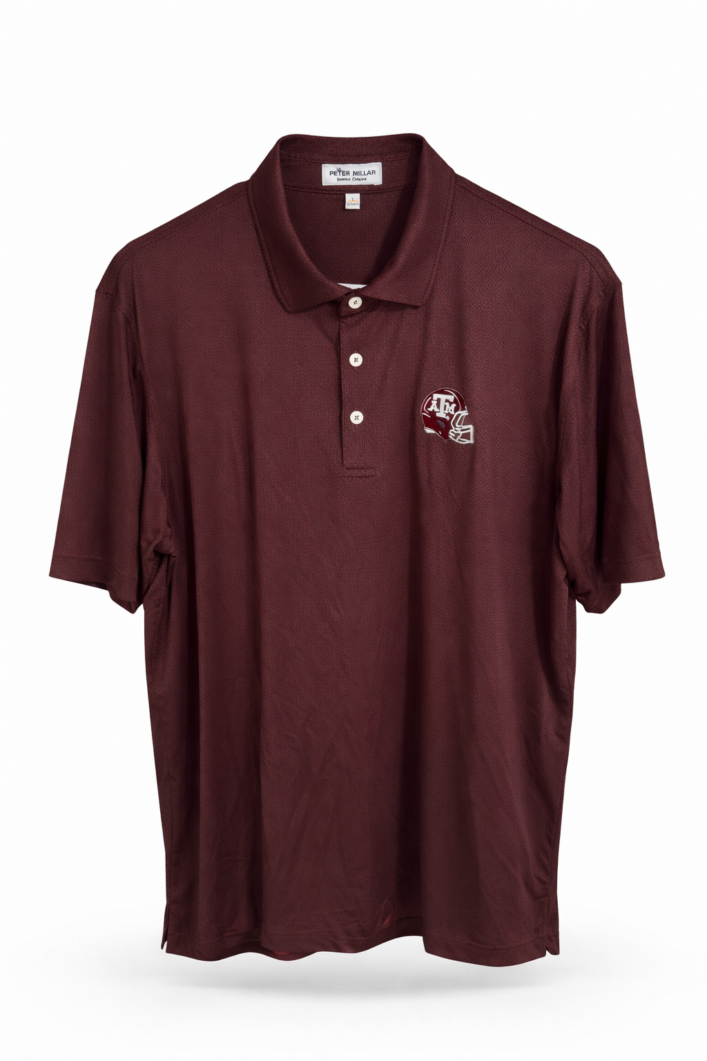 Aggie Coaches Exclusive Peter Millar Maroon Speckled Polo (New Arrival)
